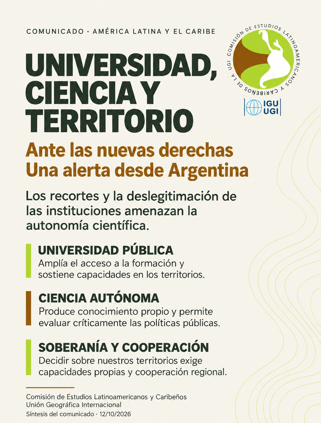 Afiche Comunicado UGI